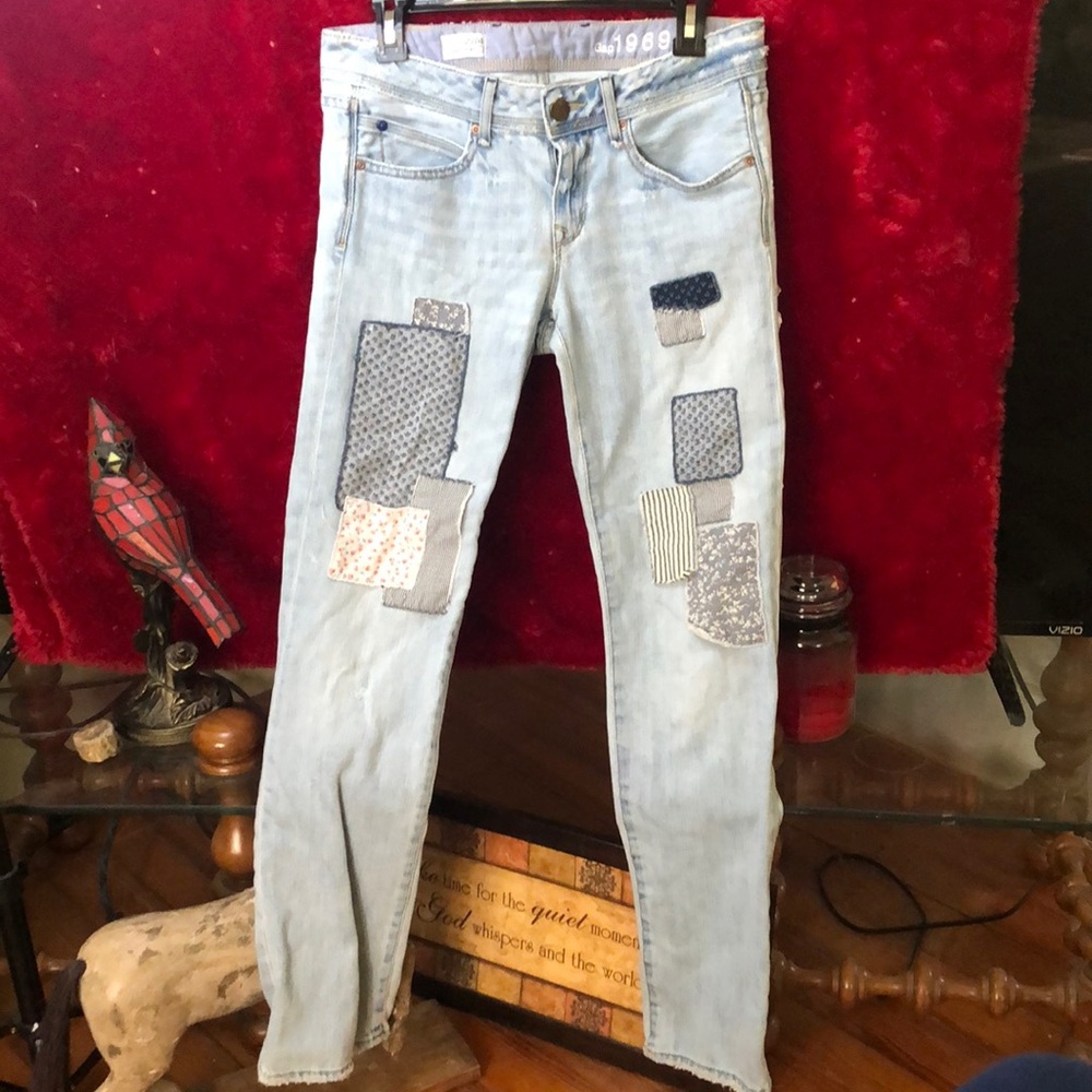 Women's Light Blue Patchwork Jean